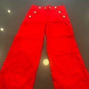 Janie and Jack Vibrant Red Kids Trousers